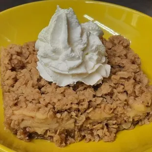 Apple crisp! Yum!