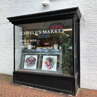 the front of the store