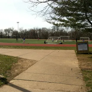 Soccer field and track
