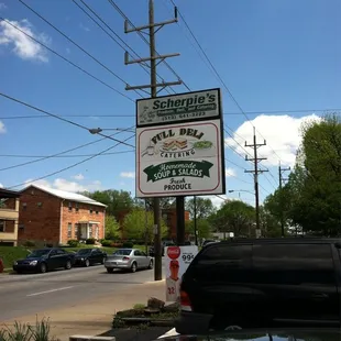 a sign for scherpies