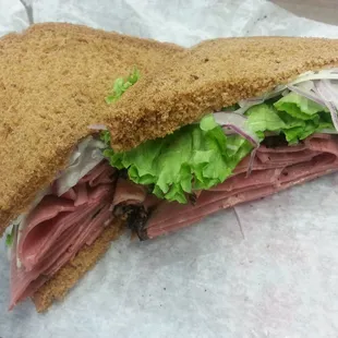pastrami and swiss on rye