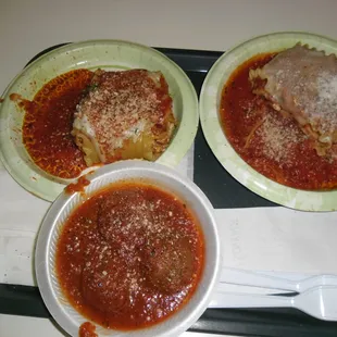 Lasagna &amp; meatballs