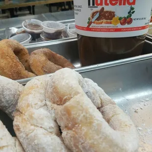Nutella for our zeppoles