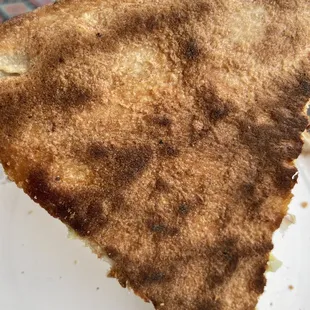 Back of pizza