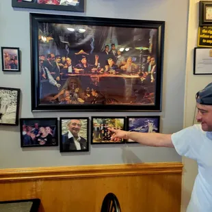 Victor pointing to his beloved Dad.  He recently passed in January.