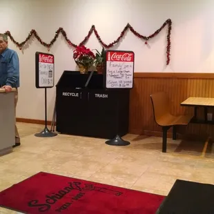 the front desk of a restaurant