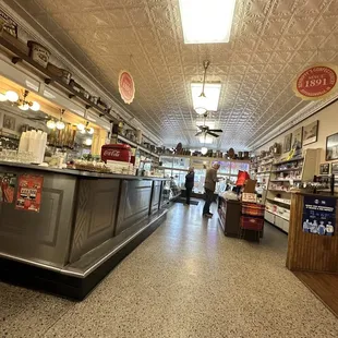 One of the many rooms of this historic confectionary
