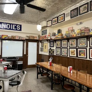 the interior of a restaurant