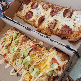 pizza, food