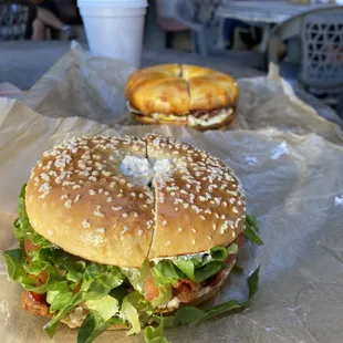 Schmakin and ham egg and cheese