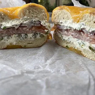 Egg & Cheese Bagel Sandwiches