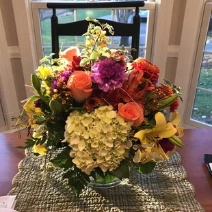 Make-up flowers!  Gorgeous!