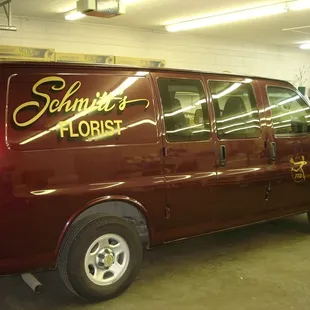 One of our delivery trucks waiting for your order.