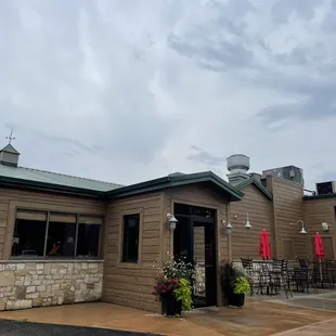 outside