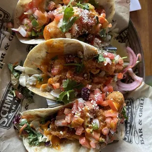 Perch fish tacos