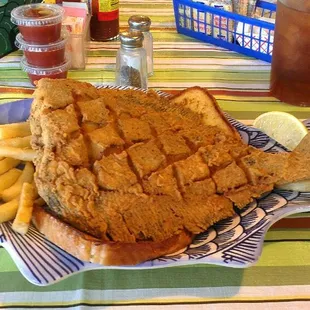 FRIED FLOUNDER PLATTER