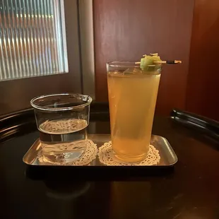 Caramelized Apple: bourbon, apples and caramelized yogurt whey, carbonated