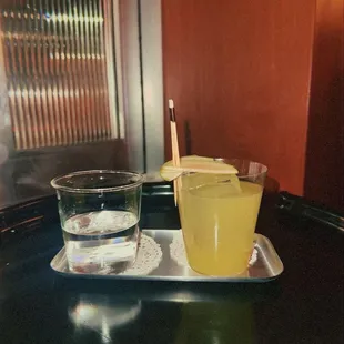 Blanka: tequila, Granny Smith, celery, mustard vinaigrette, ginger