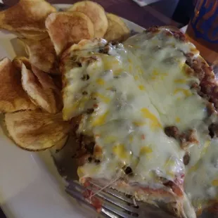 Stromboli and homeade chips!