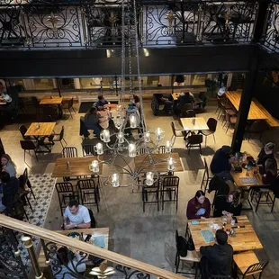 The view from the second floor