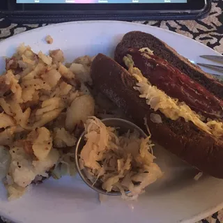 Brat, Knack, or Bock Sandwich