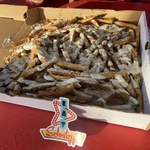 Big ol' box of fries