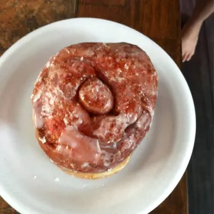 Strawberry fritter