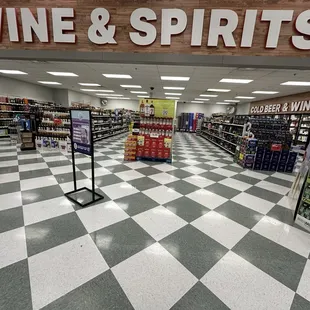 Wine and spirits area