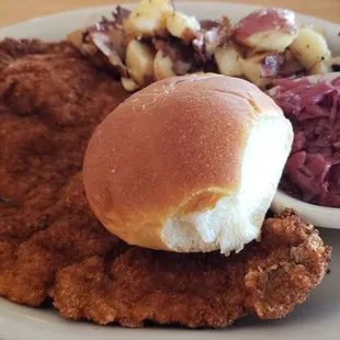 Wiener schnitzel with German potatoes