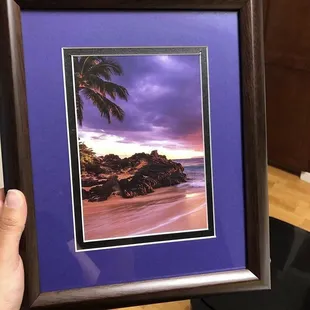 This was my finish product from the framing class.
