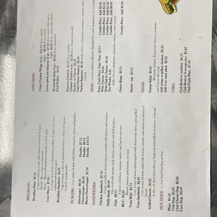 Food Menu