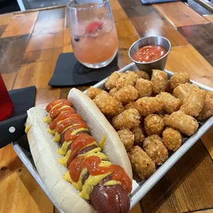 The 1776 Dog with tots instead of fries