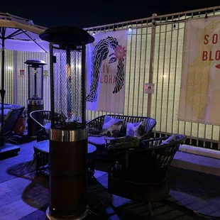 Seating area outside