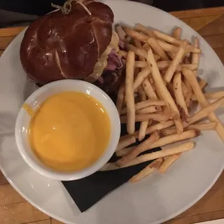 Pastrami Pretzel Sandwich