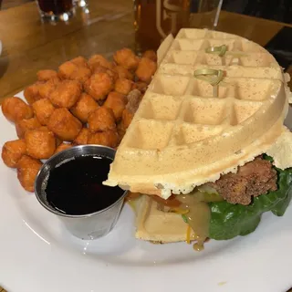 Chicken and Waffle Sandwich