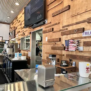 the counter area of the restaurant
