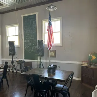 Live music!! The schoolhouse bell that can be rung if you finish the Detention Burger
