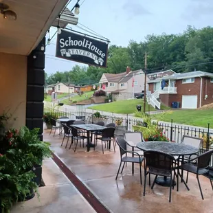 outside