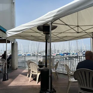 Outdoor side patio dining