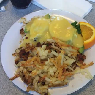 Crab and Avocado Benedict