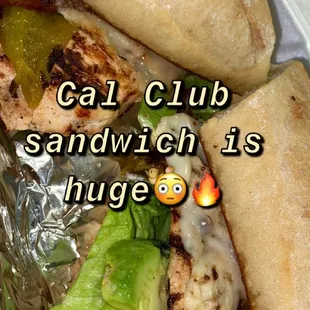 Cal club sandwich (huge)