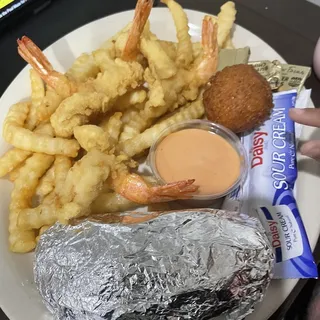 Fresh Local Seafood Lightly Fried Fried Shrimp