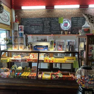 a display of candy