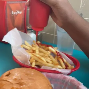 Cheeseburger and Fries