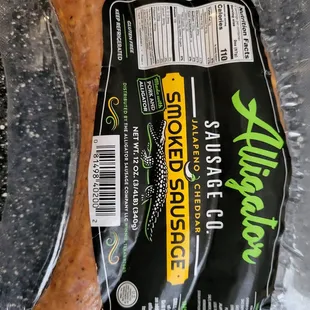 Alligator sausage containing MSG that I have to return now.
