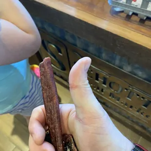 Free sample off jerky