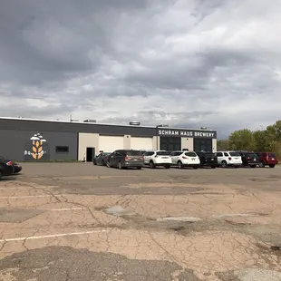 parking lot with cars
