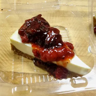 a piece of cheesecake