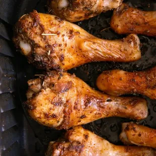 chicken legs in an air fryer