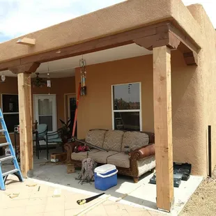 a house being built